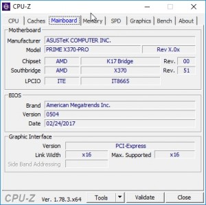 p04 R7-1700 oc CPU-Z motheboard