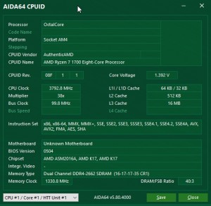 p14 R7-1700 oc AIDA64 cpuid