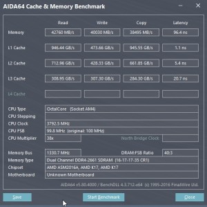 p15 R7-1700 oc AIDA64 caches