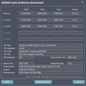 p15 A8-3870K base AIDA64 caches