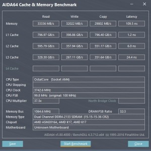 p15 R7-1700 default AIDA64 caches